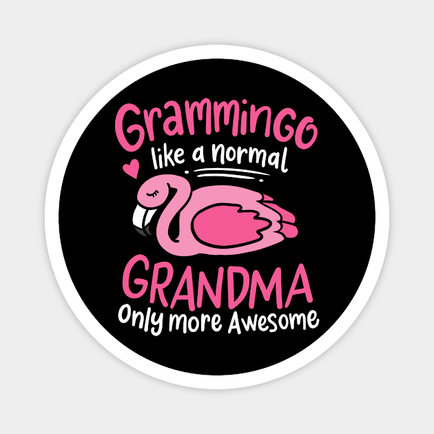 Grandma Flamingo Mother's Day Magnet by KAWAIITEE